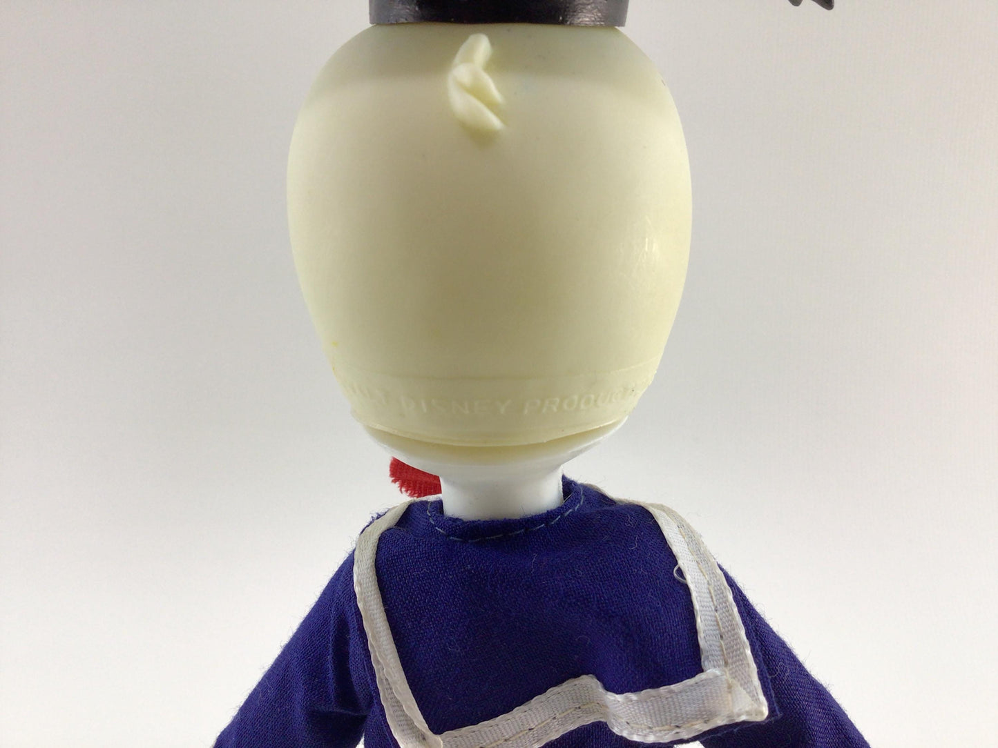 Walt Disney Productions 8" Donald Duck Soft Vinyl Vintage Made in Hong Kong Toy Figure