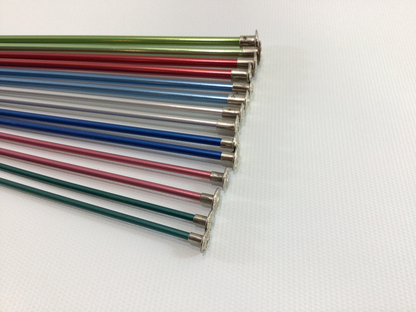 Knitting Needles Lot of  Pair 10" Single Point Vintage Textile Tools Sizes 1 through 7