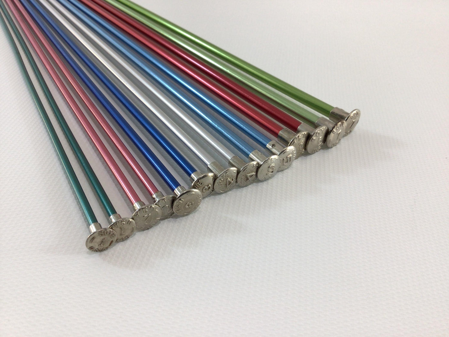 Knitting Needles Lot of  Pair 10" Single Point Vintage Textile Tools Sizes 1 through 7