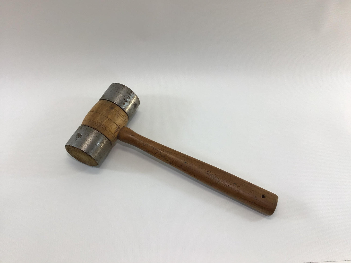 Carpenter's Ferrule End Pestle Mallet Antique Primitive Rustic Quality Made Woodworking Hand Tool