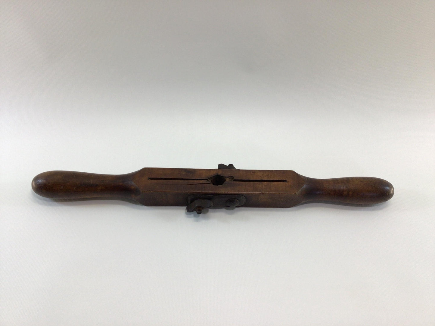 Auger Bit T-Handle Antique Hardwood Rustic Primitive Carpenter's Hand Tool P S & W Company