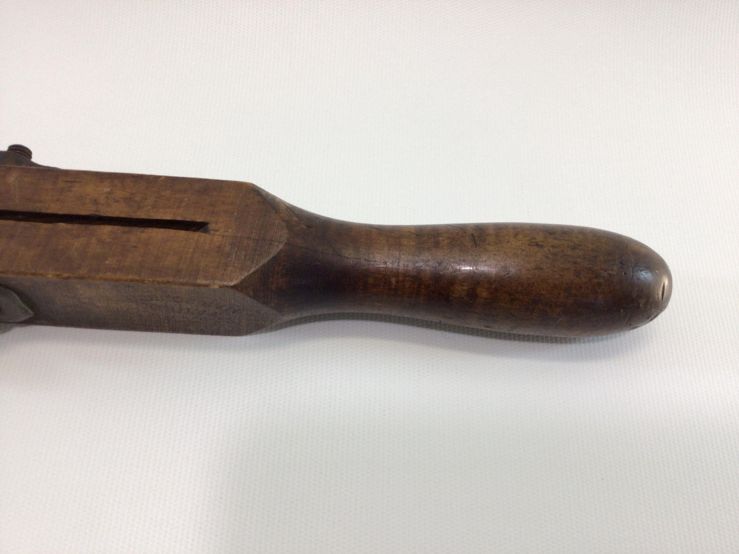 Auger Bit T-Handle Antique Hardwood Rustic Primitive Carpenter's Hand Tool P S & W Company