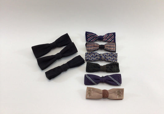 Boys Bow Tie Lot of 9 Vintage 1950s Children's Fashion Collectibles Royal Ormond and Best Clip
