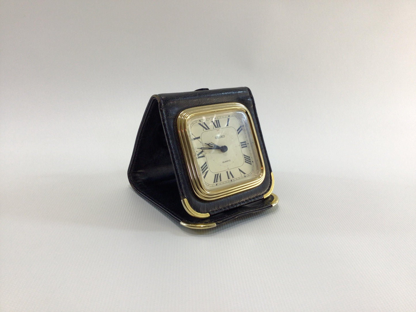 Seiko Quartz Movement Travel Alarm Clock Vintage Analog Night Table Accessory