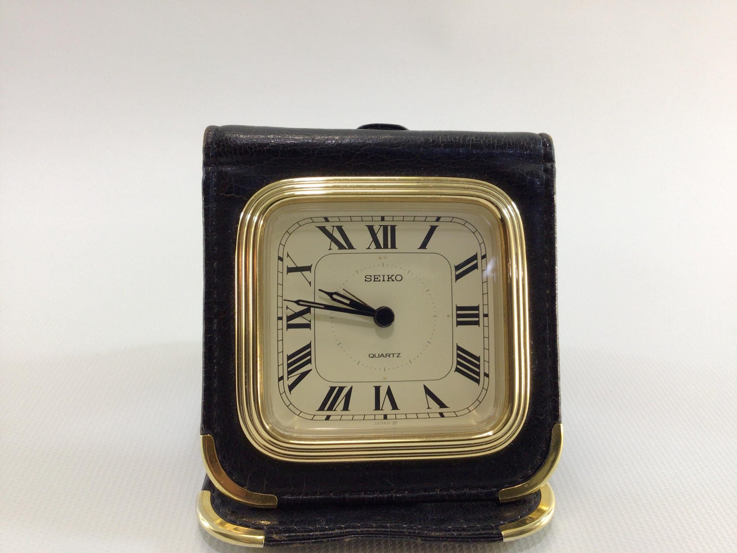 Seiko Quartz Movement Travel Alarm Clock Vintage Analog Night Table Accessory