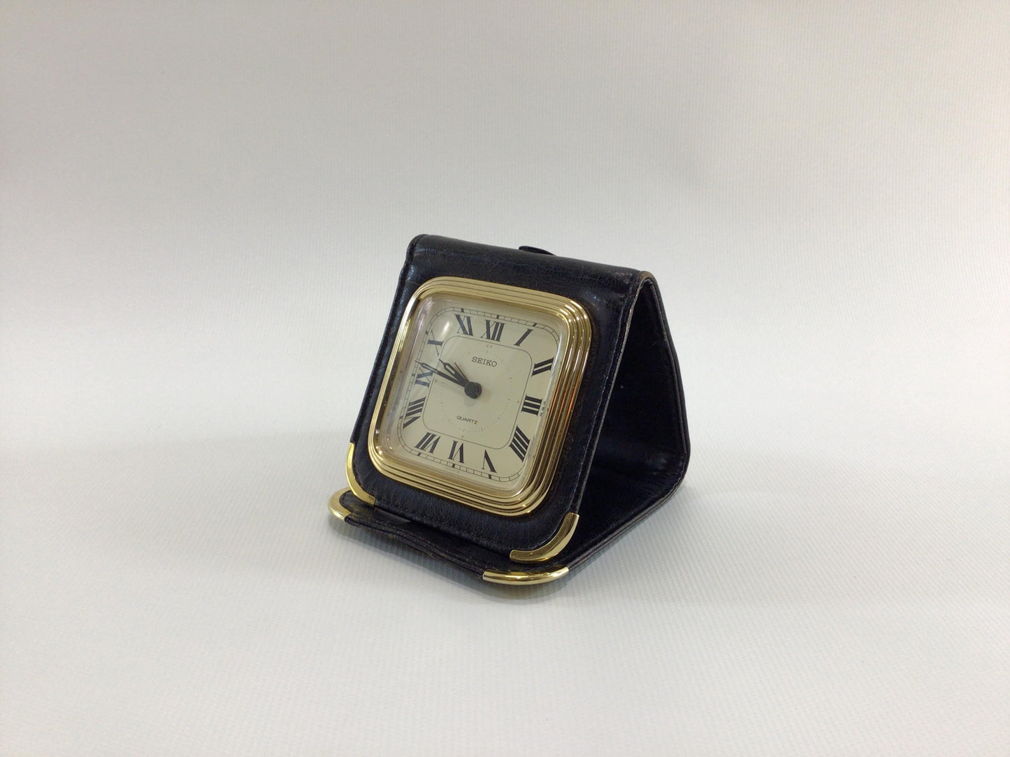 Seiko Quartz Movement Travel Alarm Clock Vintage Analog Night Table Accessory