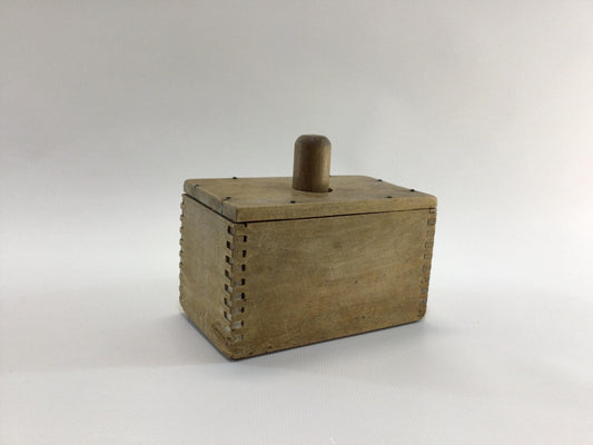 Wooden Butter Block Mold Rustic Primitive Vintage Country Kitchen Decor