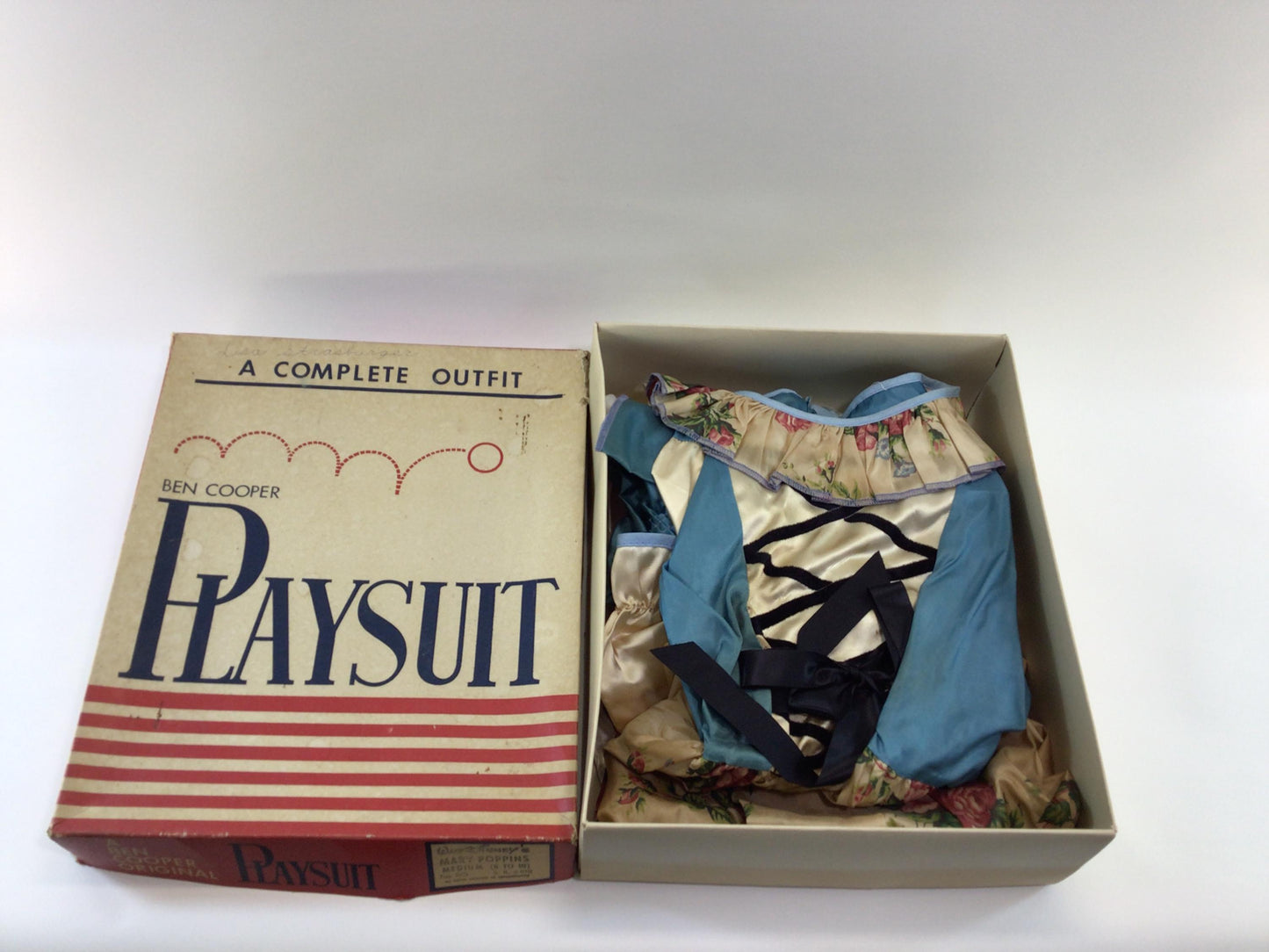 Walt Disney's Mary Poppins Ben Cooper Playsuit Size Medium No 515 Vintage Children's 8 to 10 Play Costume in Box
