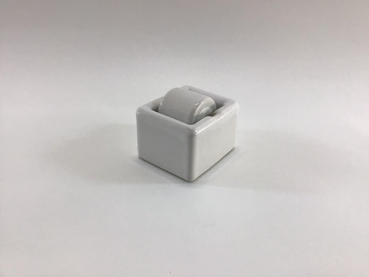 Porcelain Ceramic IDL Junior Postage Stamp Moistener Vintage Office Desk Accessory Made in USA