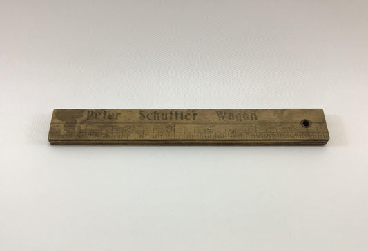 Folding 24" Ruler Peter Schuttler Farm Wagons Chicago Antique Advertising Give Away Premium