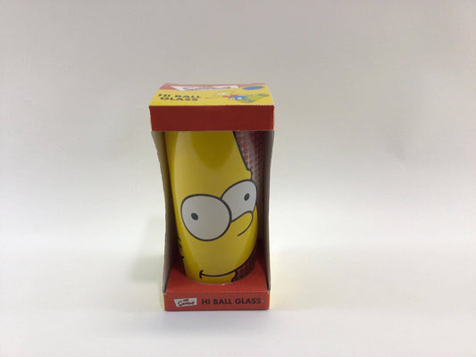 Bart Simpson High Ball Glass Vintage Novelty Barware Tumbler