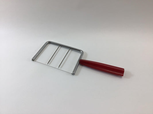 Cheese Slicer Vintage Kitchen Utensil with Red Bakelite Handle