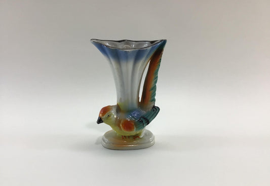 Ceramic Bird Bud Vase Vintage Made in Japan Home Decor Kitsch