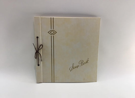 Vintage 12 x 13 Construction Paper Photograph Album Off White Scrapbook - Unused No Photos