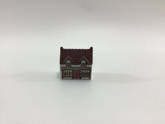 Wade Miniature Porcelain  Whimsey-On-Why 1980 Set 1 Tobacconist's Shop Vintage Collectible Figurine