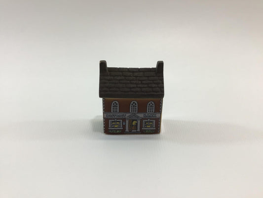 Wade Miniature Porcelain  Whimsey-On-Why 1985 Set 4 District Bank Vintage Collectible Figurine