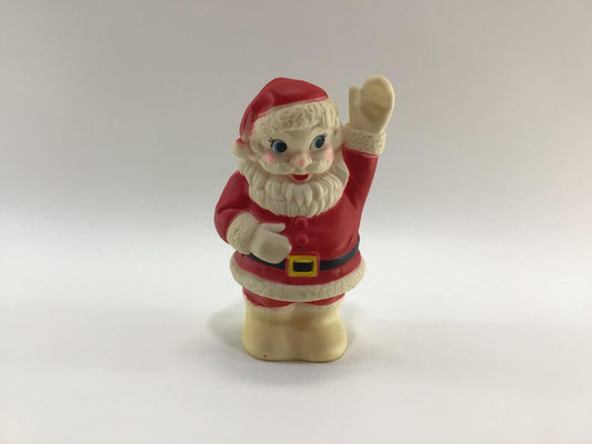 Santa Claus 6" Soft Rubber Squeak Toy Vintage Christmas Holiday Decor
