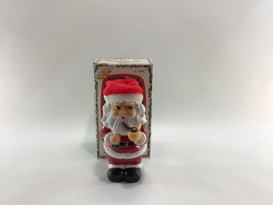 Santa Claus Electronic Christmas Tunes Coin Bank Vintage Liberty Bell No 1822 Hard Plastic Kitschy Fun Holiday Decor