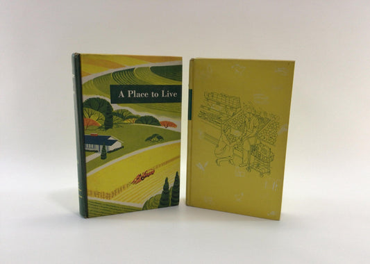 Agricultural Reference Yearbooks A Place to Live 1963 and Food 1959 Vintage Instructional Reading Materials