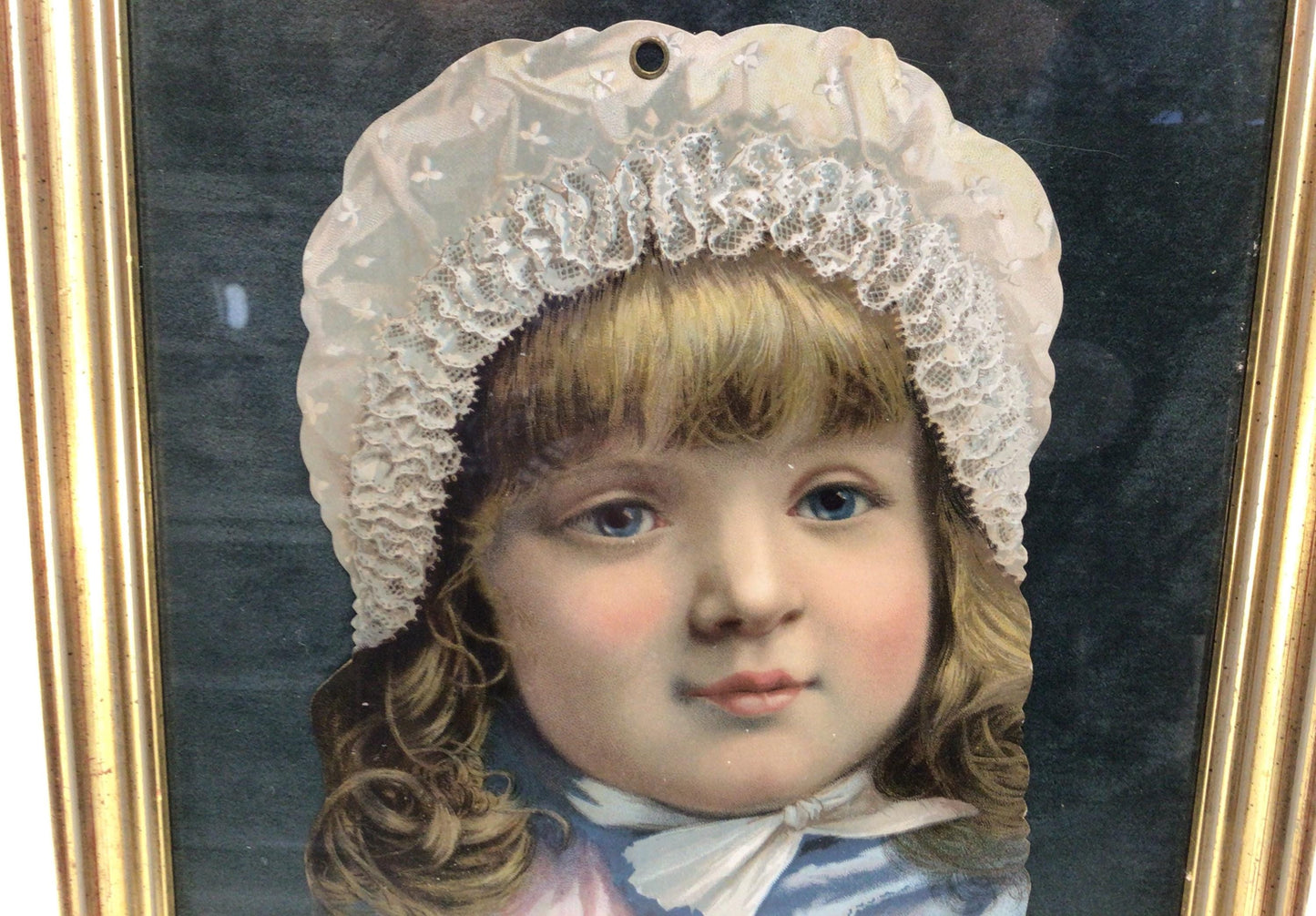 Framed Hood's Sarsaparilla 1889 Advertising Calendar Antique Ephemera Wall Decor