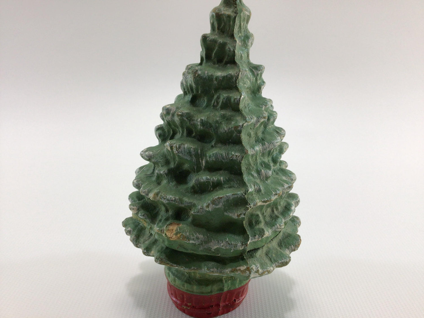 Antique 5" Paper Mache Christmas Tree 1930s Holiday Decoration