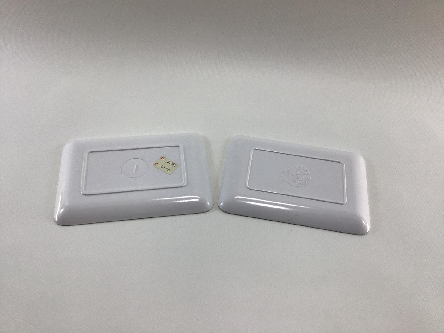 Souvenir Change Dish Trays Vintage Made in Italy Melamine Bank of Wales and London Underground Map