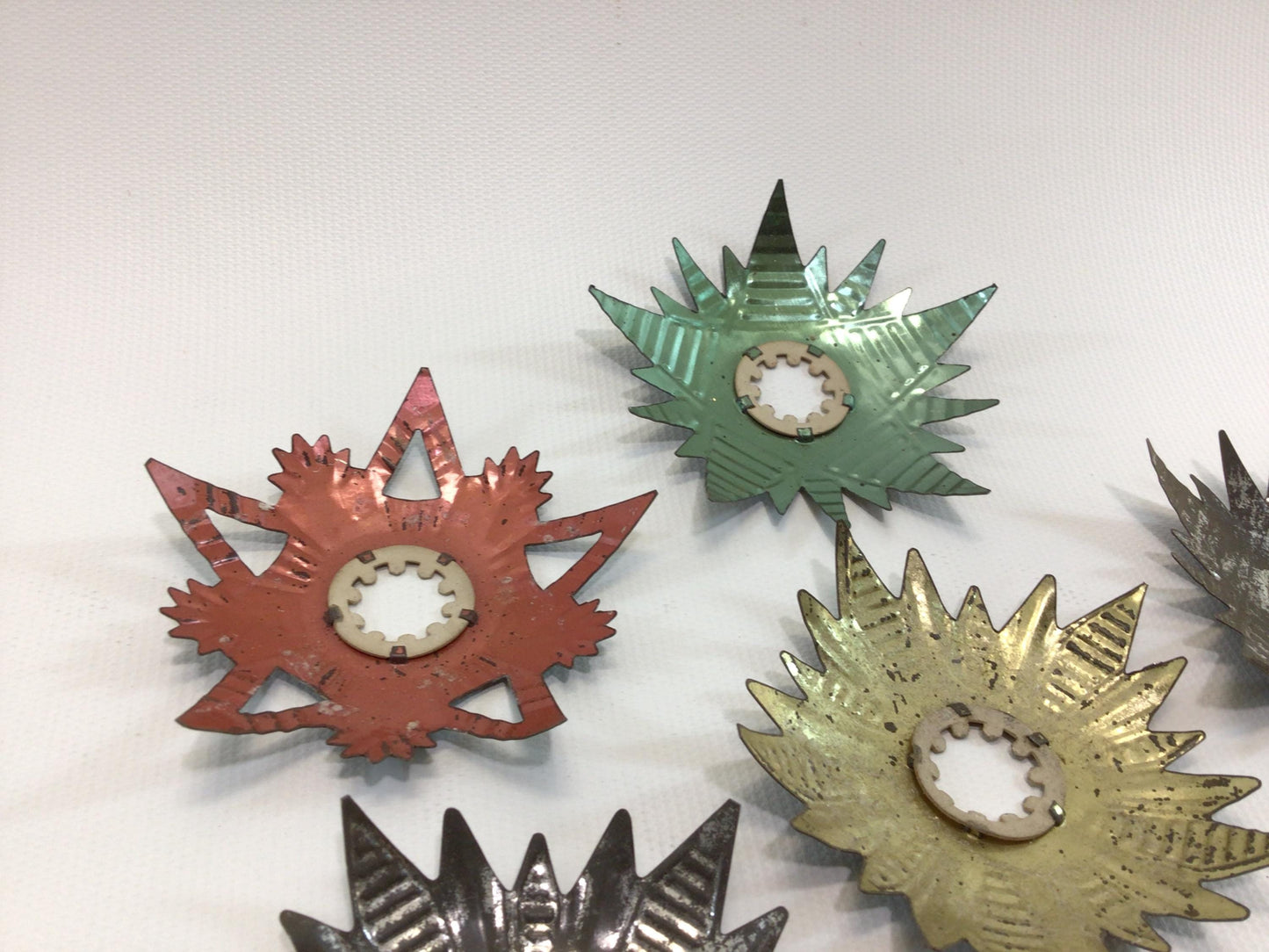 Metal Tree Light Reflectors Antique Christmas Holiday Accent Lighting Decor