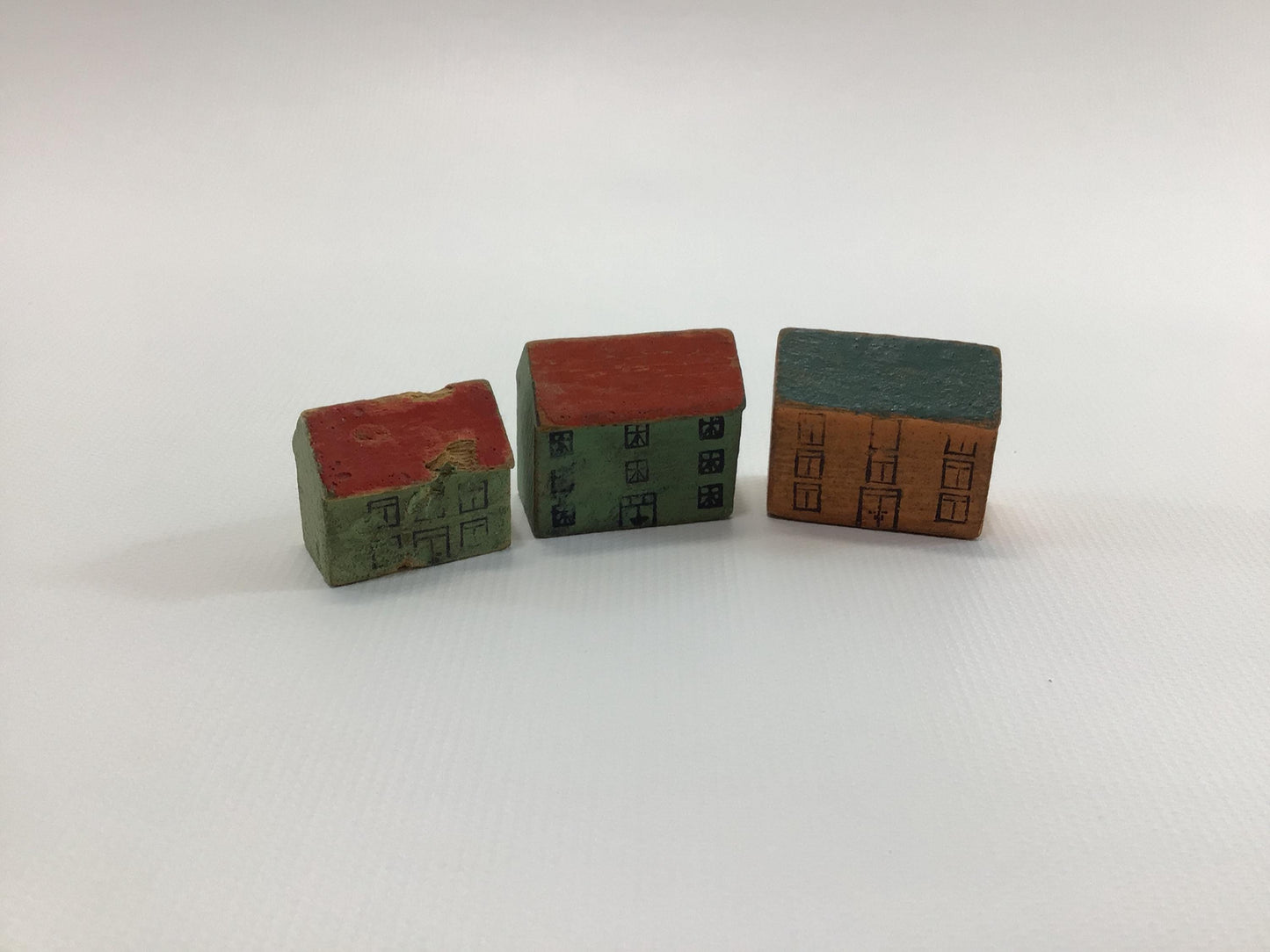 Antique Wooden Dollhouse Miniature Houses Shadow Box Diorama Art Craft Accessories Made in Germany