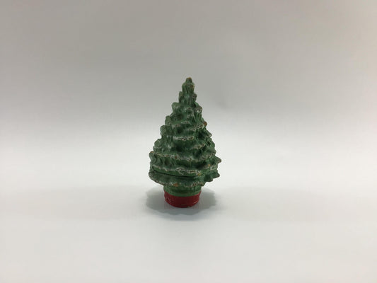 Antique 5" Paper Mache Christmas Tree 1930s Holiday Decoration