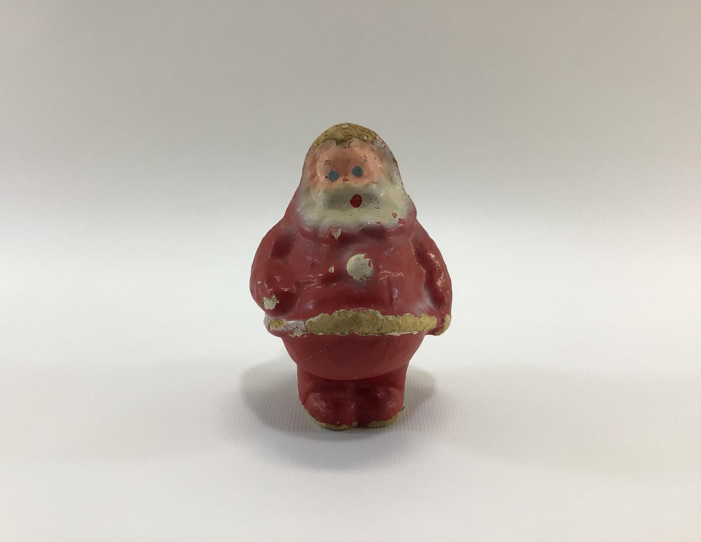 Paper Mache 4" Santa Claus Toy Antique Christmas Holiday Decor