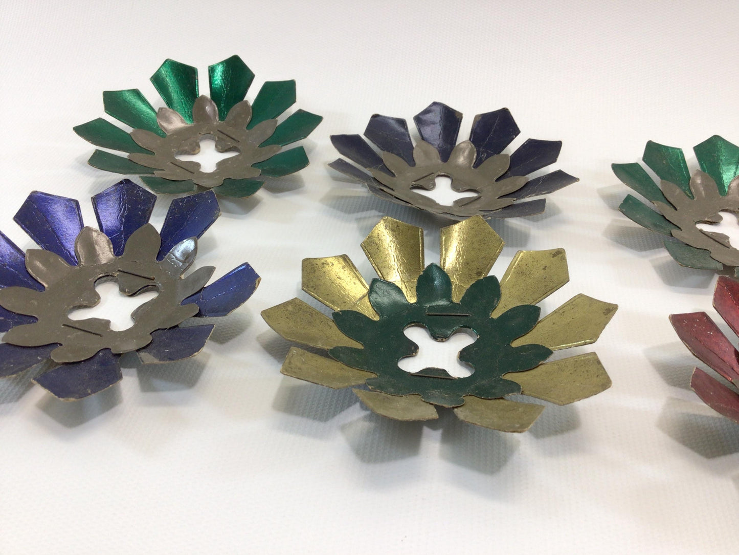 Paper Tree Light Reflectors Antique Christmas Holiday Accent Lighting Decor