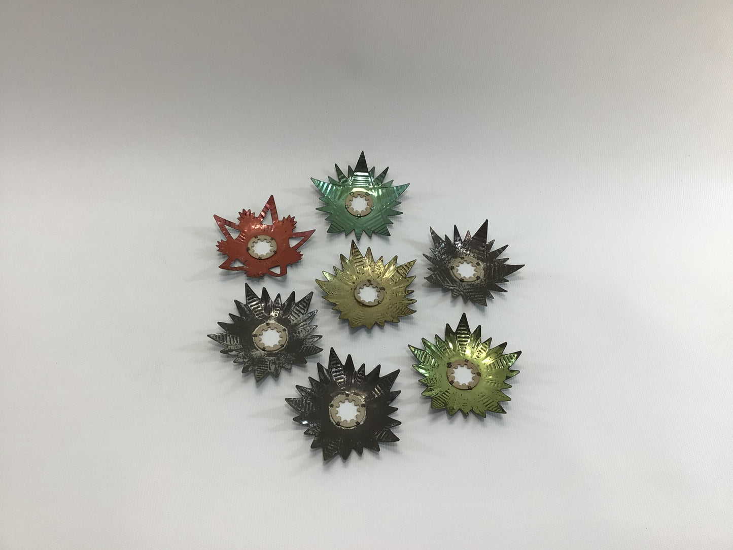 Metal Tree Light Reflectors Antique Christmas Holiday Accent Lighting Decor