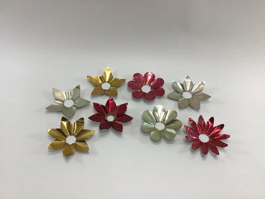 Tin Foil Tree Light Reflectors Vintage Christmas Holiday Accent Lighting Decor