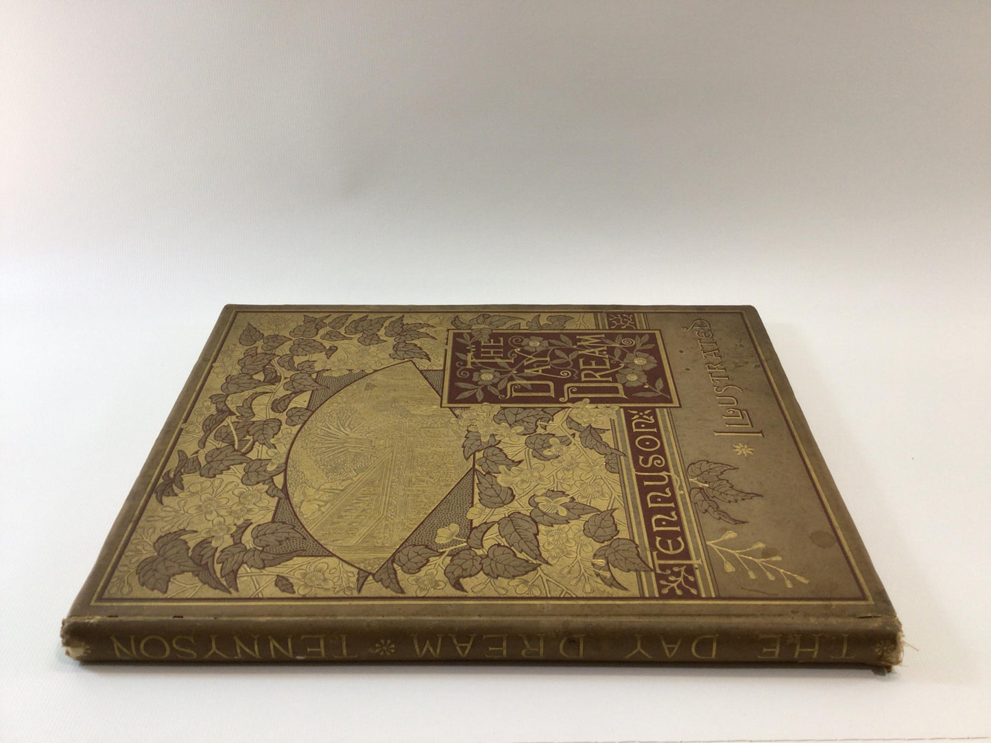 Antique Hardcover Illustrated Book The Day Dream Published 1886 by Alfred Tennyson