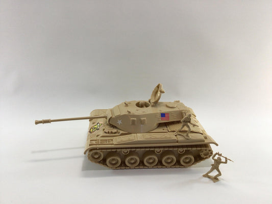 Vintage Desert Command Toy Army Tank 7520 Processed Plastics Company Made in USA