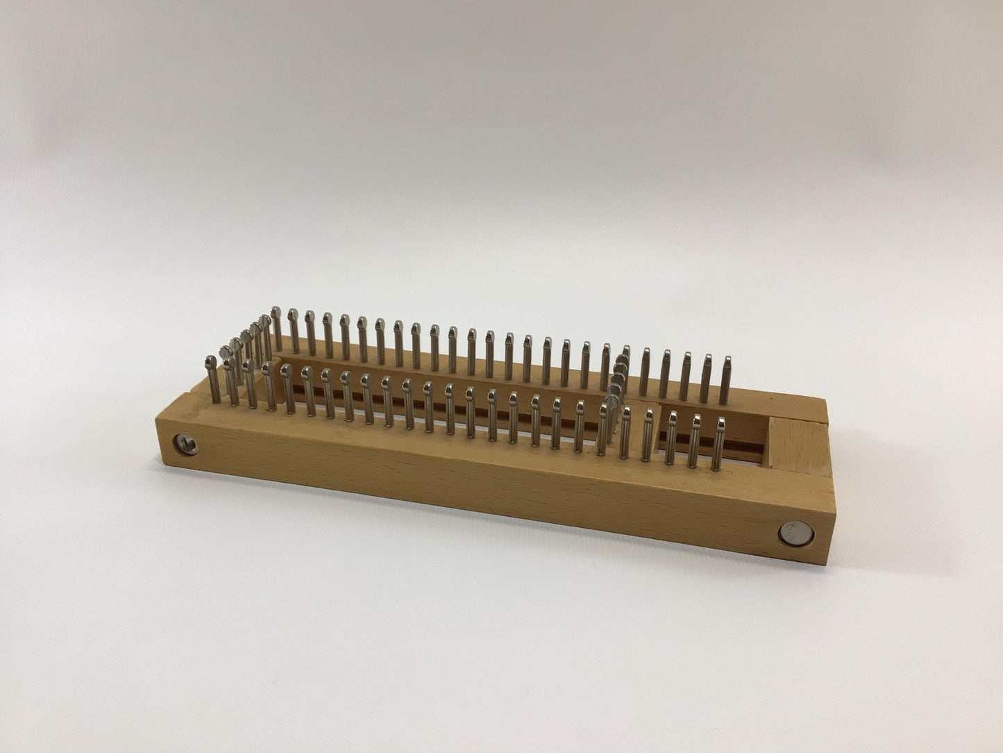 Knitting Board Sock Loom Sewing Notion Hand Tool Hardwood Steel Pin Construction