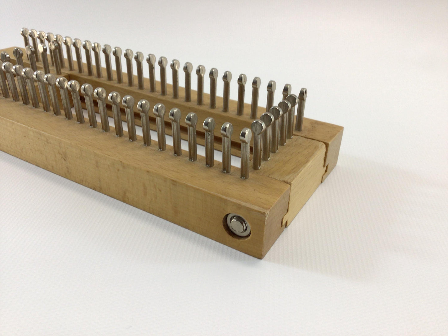 Knitting Board Sock Loom Sewing Notion Hand Tool Hardwood Steel Pin Construction