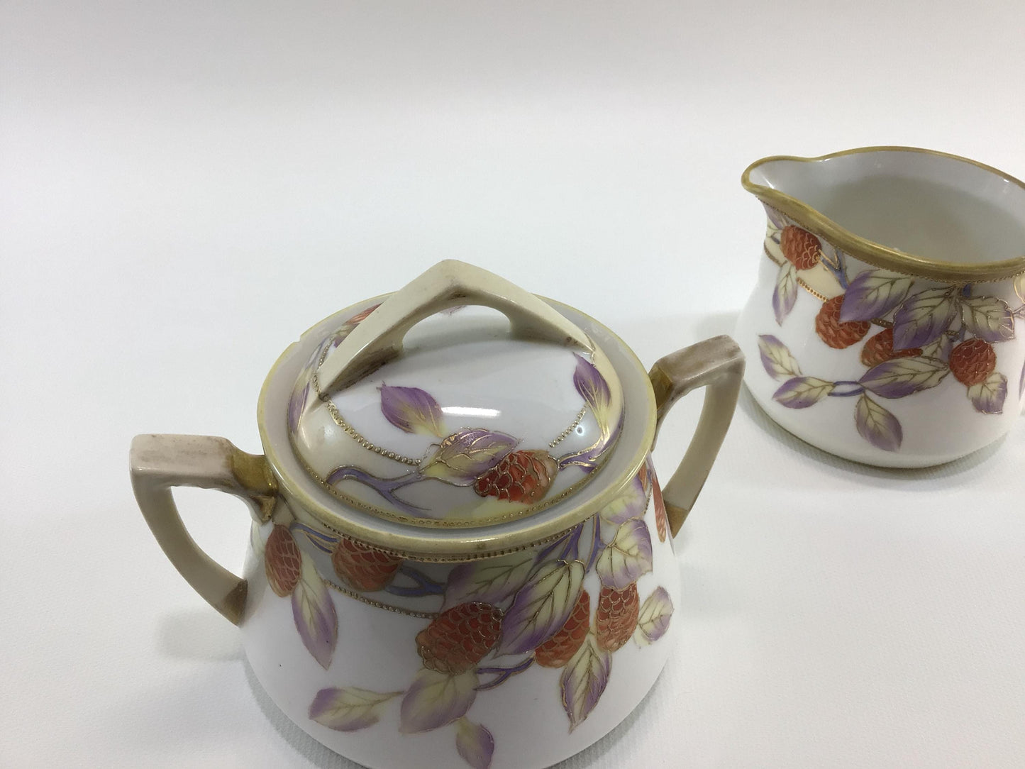 Nippon Ceramic Sugar and Creamer Set Antique Home Dining Decor