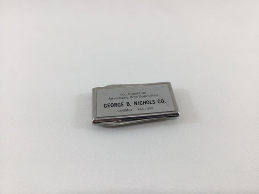 Salesman Advertising Barlow Money Clip Gentleman's Knife Vintage Made in Japan Mid Century Men's Fashion Accessory