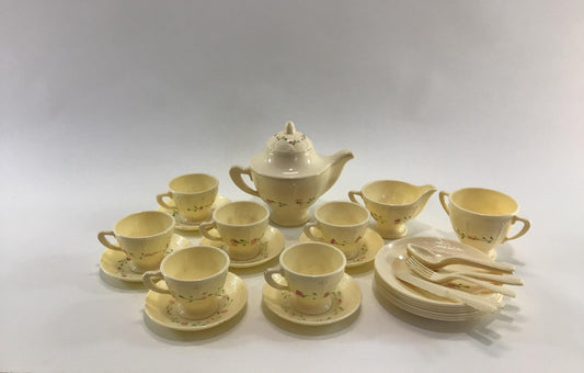 Vintage Hard Plastic Play Toy Tea Set Ideal Toys
