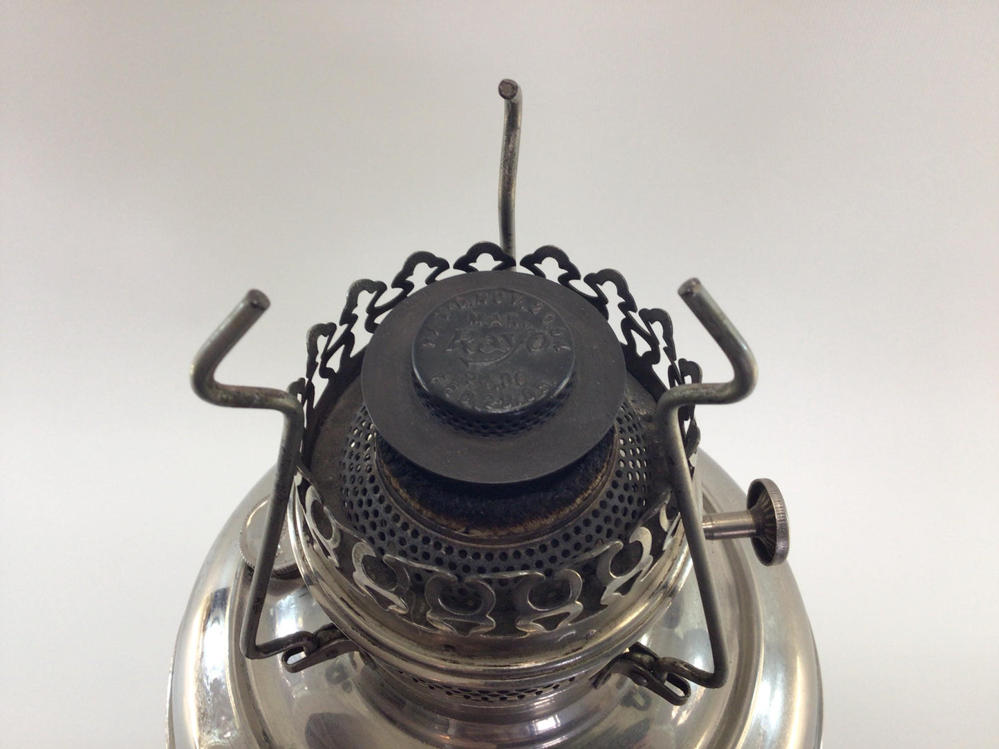 Nickel Plated Rayo Kerosene Oil Lamp Antique Home Lighting Decor