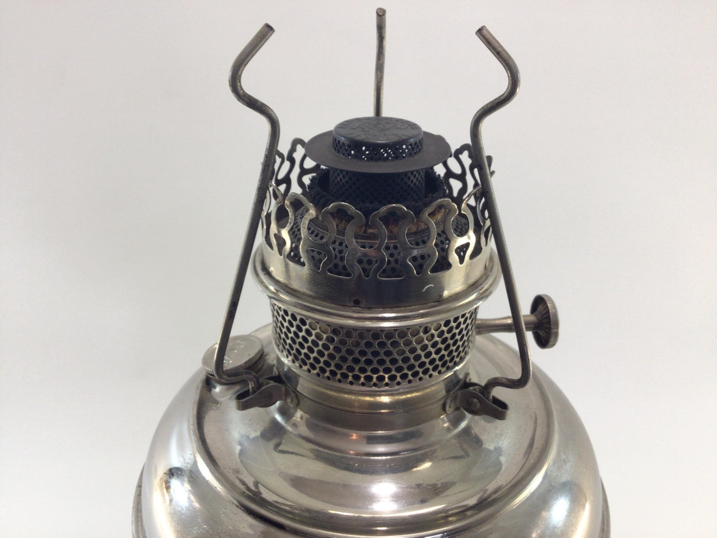 Nickel Plated Rayo Kerosene Oil Lamp Antique Home Lighting Decor