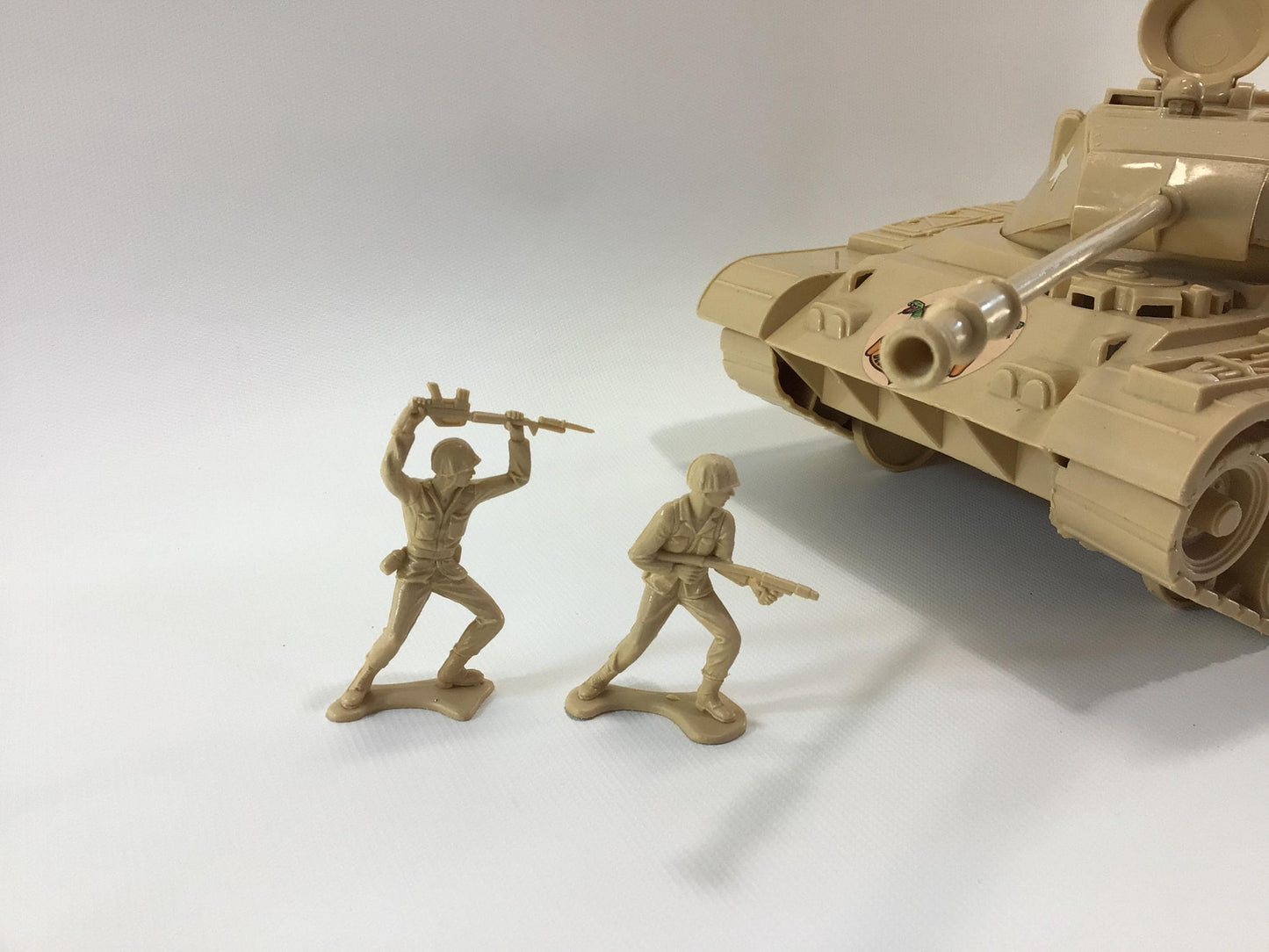 Vintage Desert Command Toy Army Tank 7520 Processed Plastics Company Made in USA