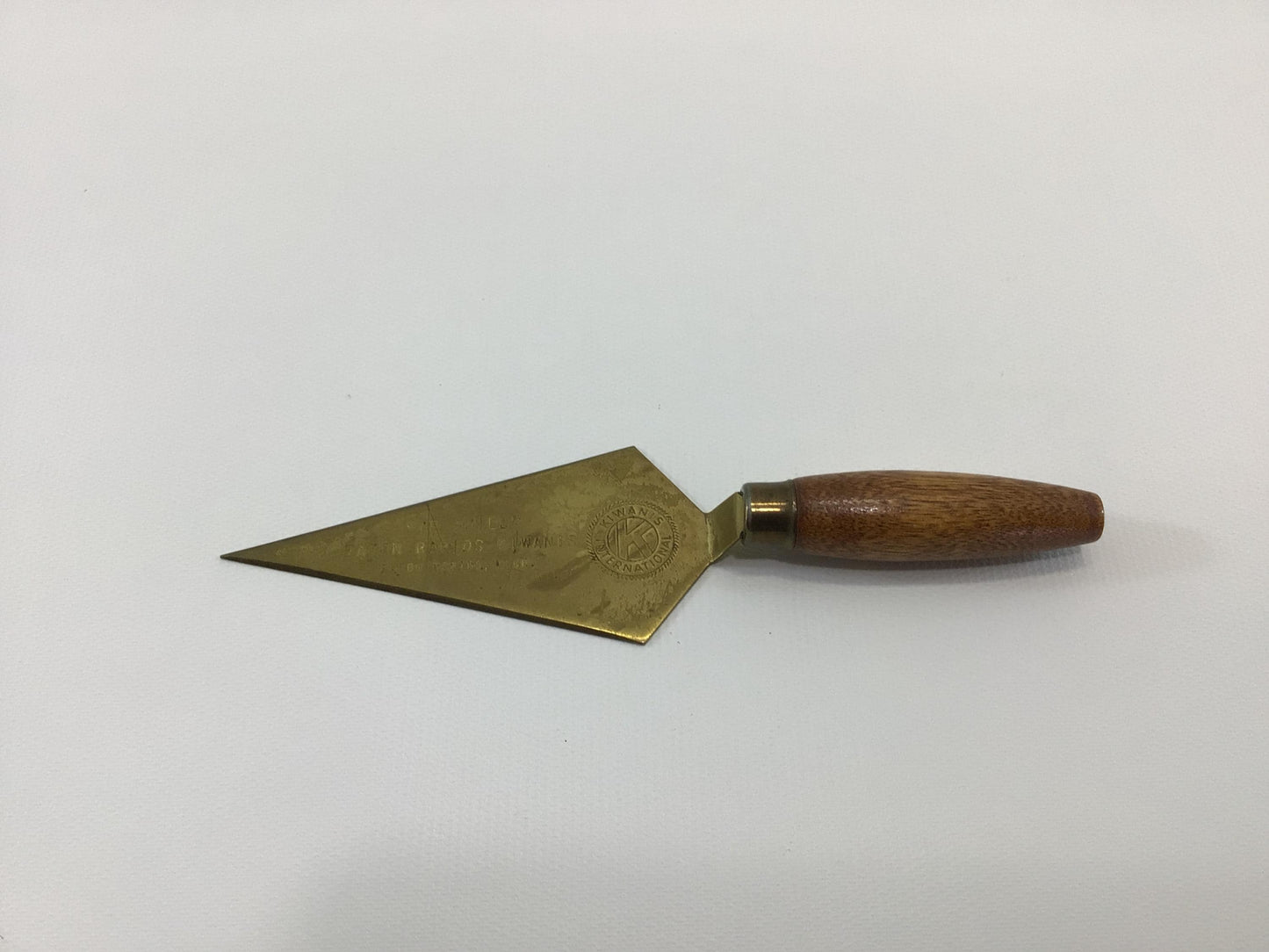 Vintage Kiwanis International We Build Miniature Brass Trowel - CHOOSE ONE