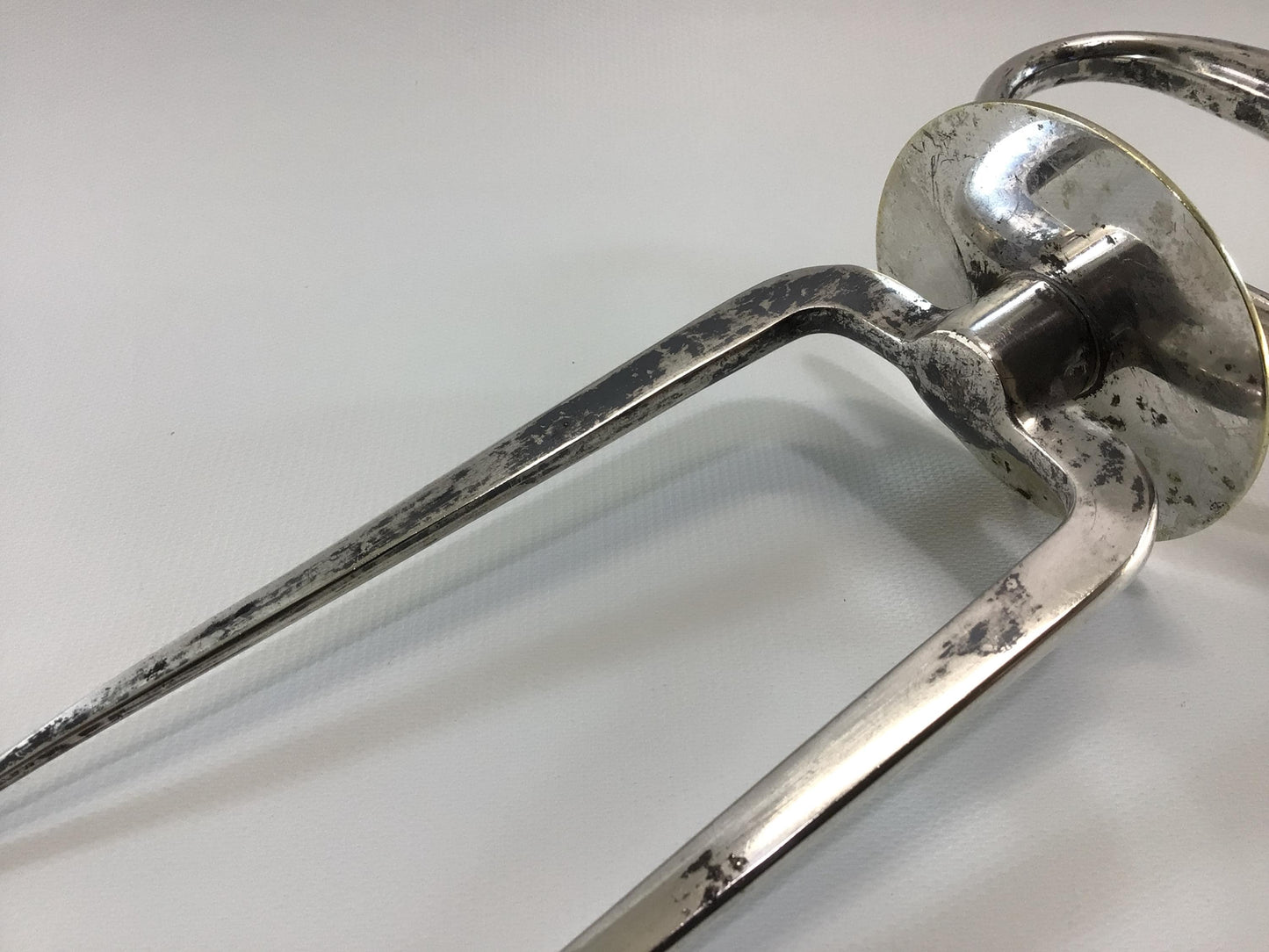 Silverplated Meat Carving Fork Vintage Quality Made Vintage Dining Utensil