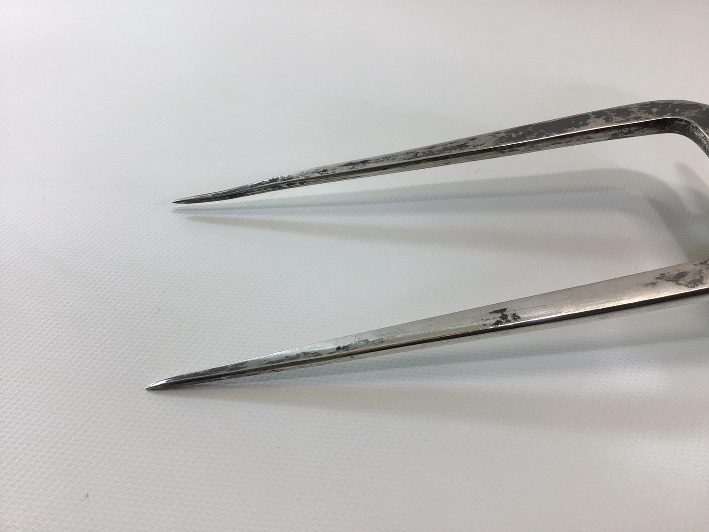 Silverplated Meat Carving Fork Vintage Quality Made Vintage Dining Utensil