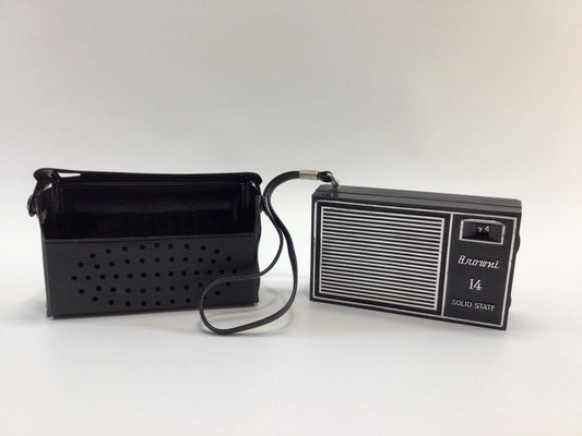 Vintage 5 Transistor Pocket AM Radio Browni 14 Solid State Analog Audio Electronics - Nonworking Parts Repair Display