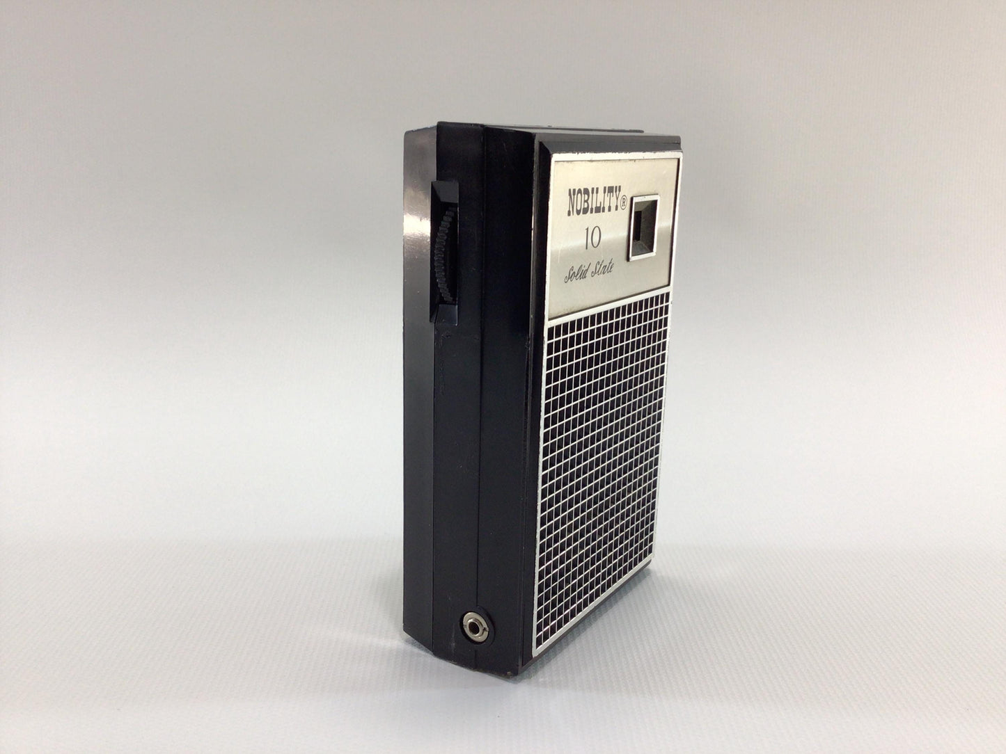 Vintage 6 Transistor Pocket AM Radio Nobility 10 Solid State Model 104NS Analog Audio Electronics - Nonworking Parts Repair Display