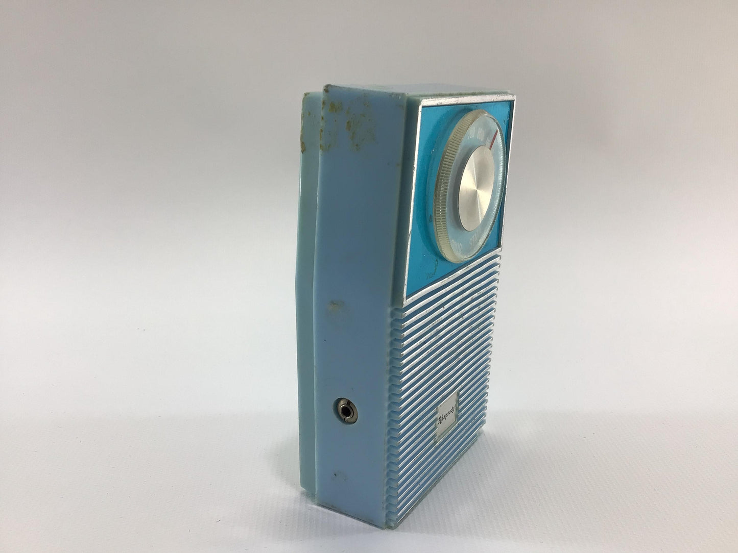 Vintage 6 Transistor Pocket AM Radio Rhapsody Solid State Analog Audio Electronics - Nonworking Parts Repair Display