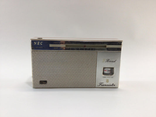 Vintage 8 Transistor Pocket MW SW Radio Nippon Electric Company Model NT-880A Analog Audio Electronics - Nonworking Parts Repair Display